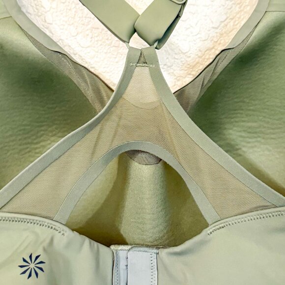 Athleta Advance Sports Bra 36DD Green High Support Racerback Athleisurecore - Picture 5 of 7